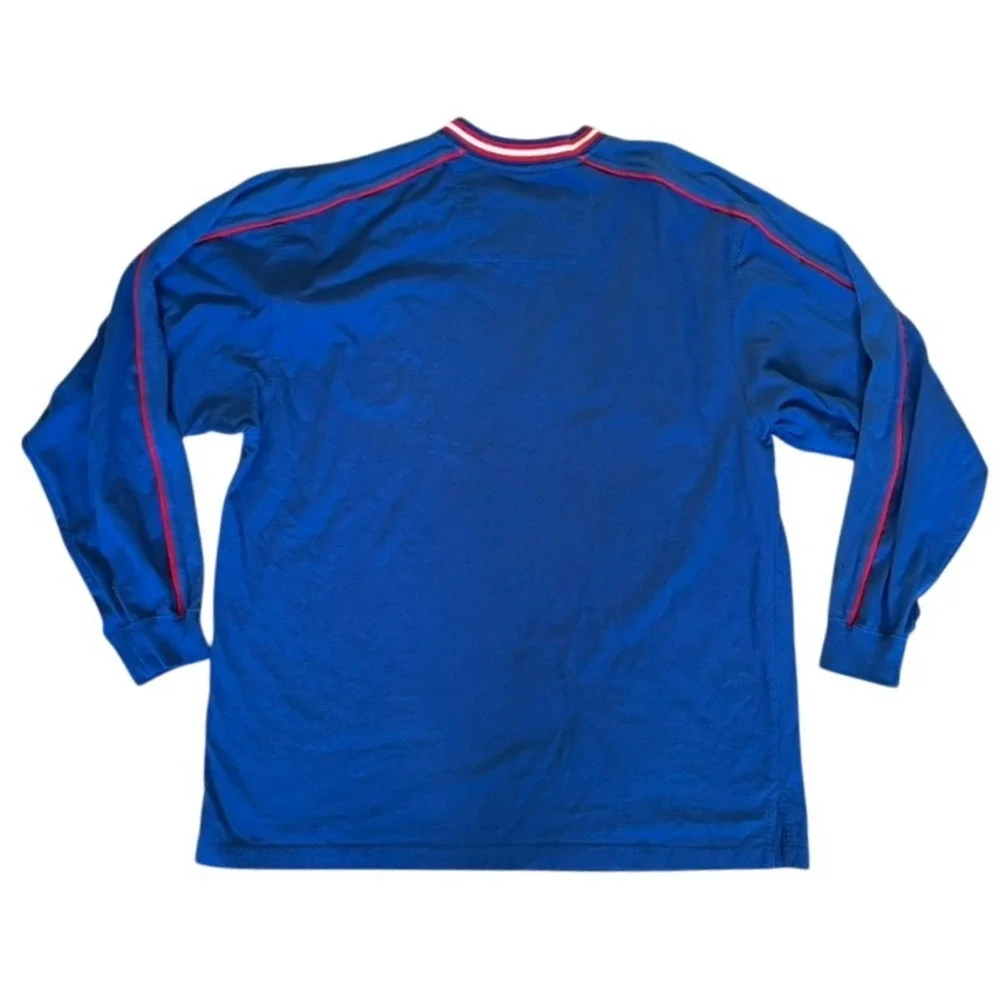 Vintage Lee Sport New York‎ Giants Long Sleeve Heavy Shirt Sz XL Blue Red NFL